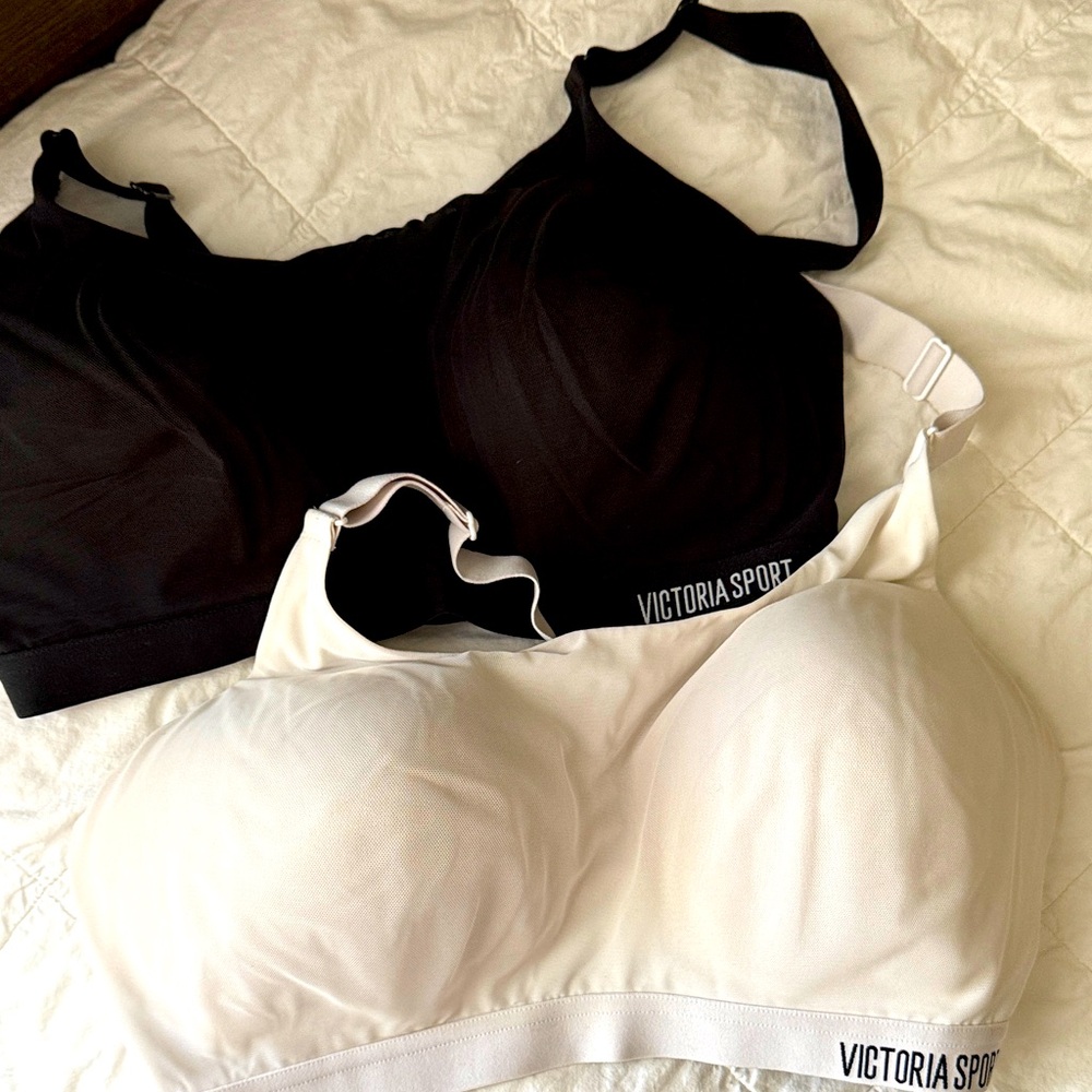 Two Victoria Secret Low impact sports bra